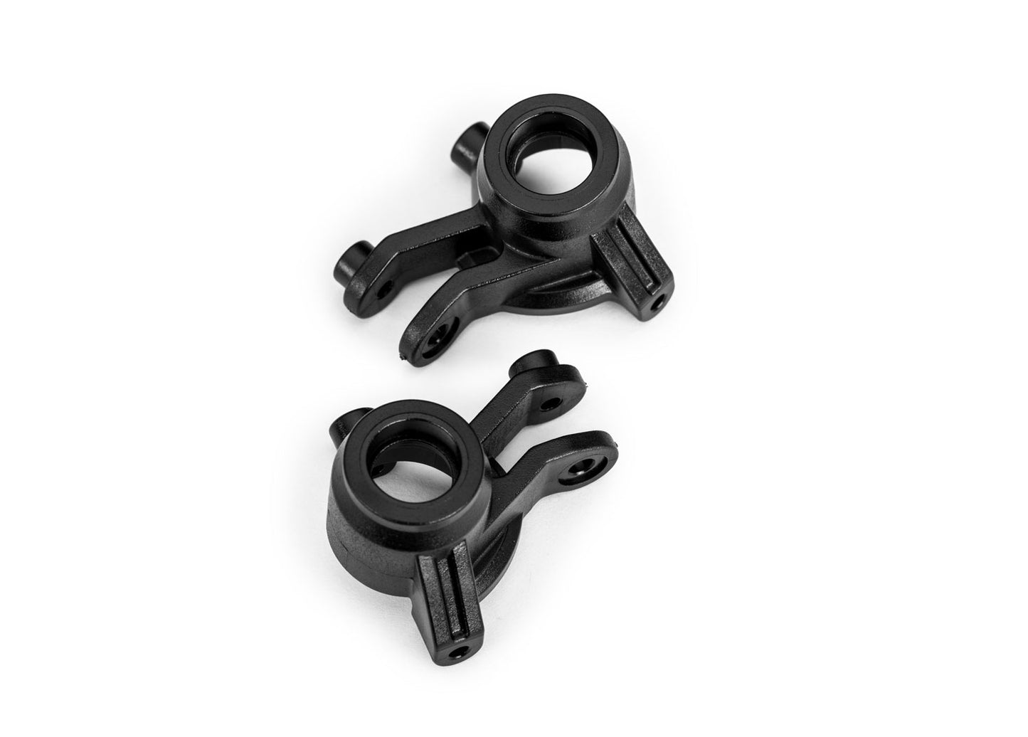 Traxxas Mini Maxx® Steering blocks, left & right (black)