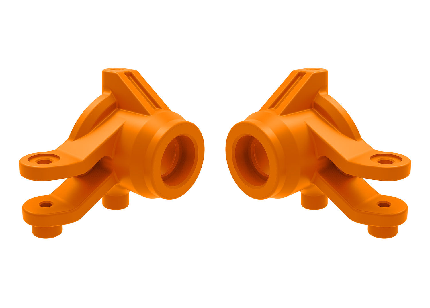 TRAXXAS Mini Maxx Steering blocks, left & right (Orange)