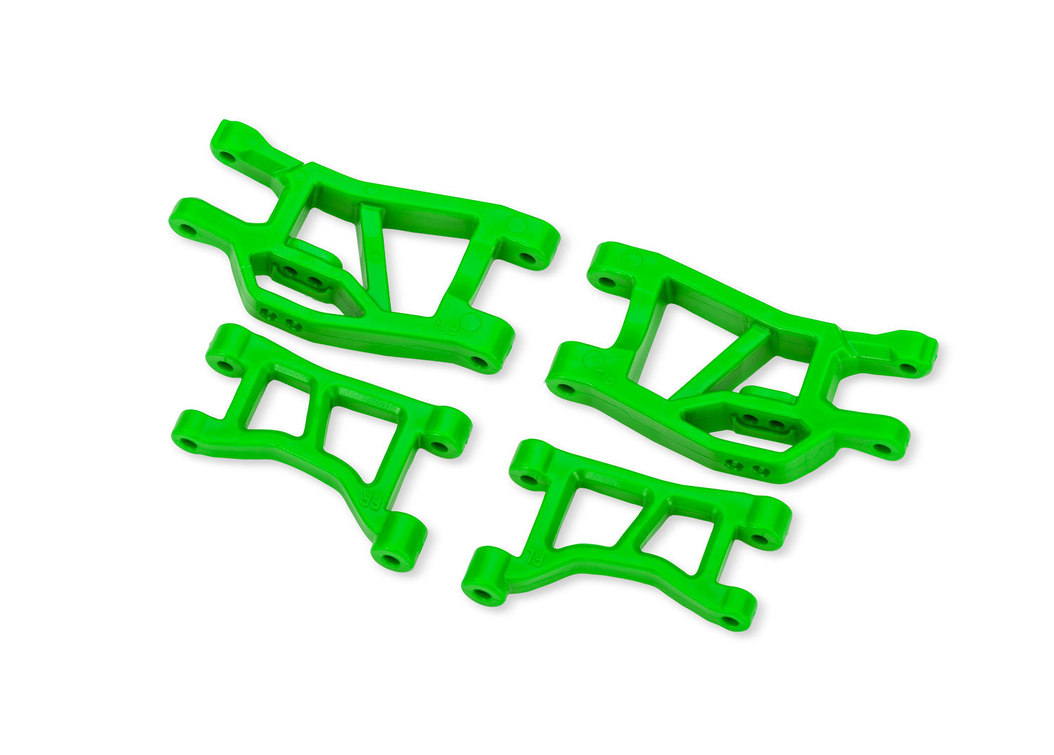 Traxxas Mini Slash 4X4 Green Front Upper & Lower Suspension Arms (L&R)
