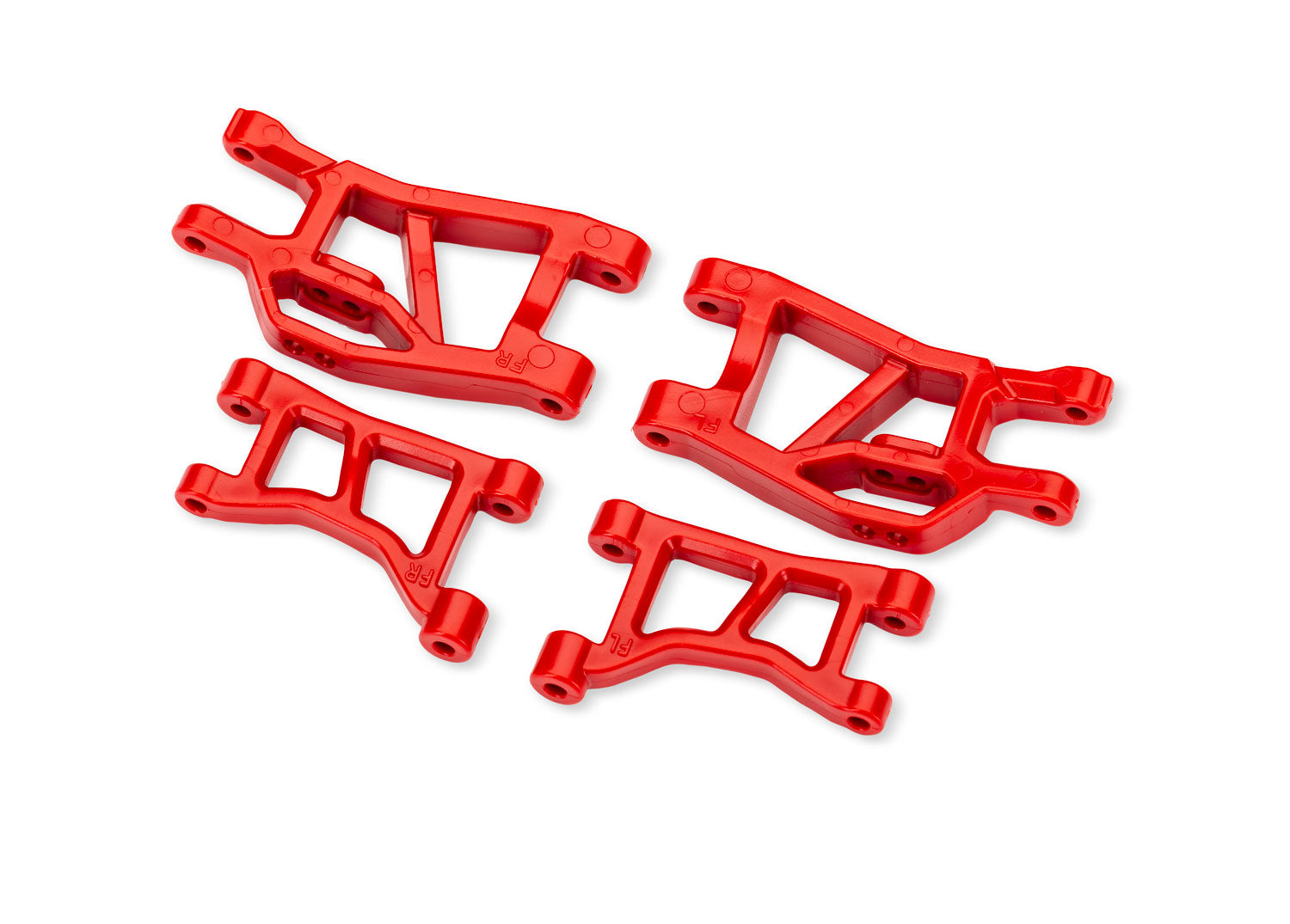 Traxxas Mini Slash 4X4 Red Front Upper & Lower Suspension Arms (L&R)