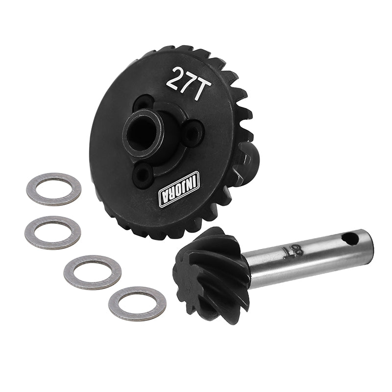 INJORA 8T/27T Overdrive Steel Helical Gears For SCX10 II SCX10 III SCX10 Pro