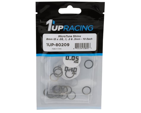 1UP Racing MicroTune Shim Assortment Set (8mm) (0.05/0.1/0.2/0.3)