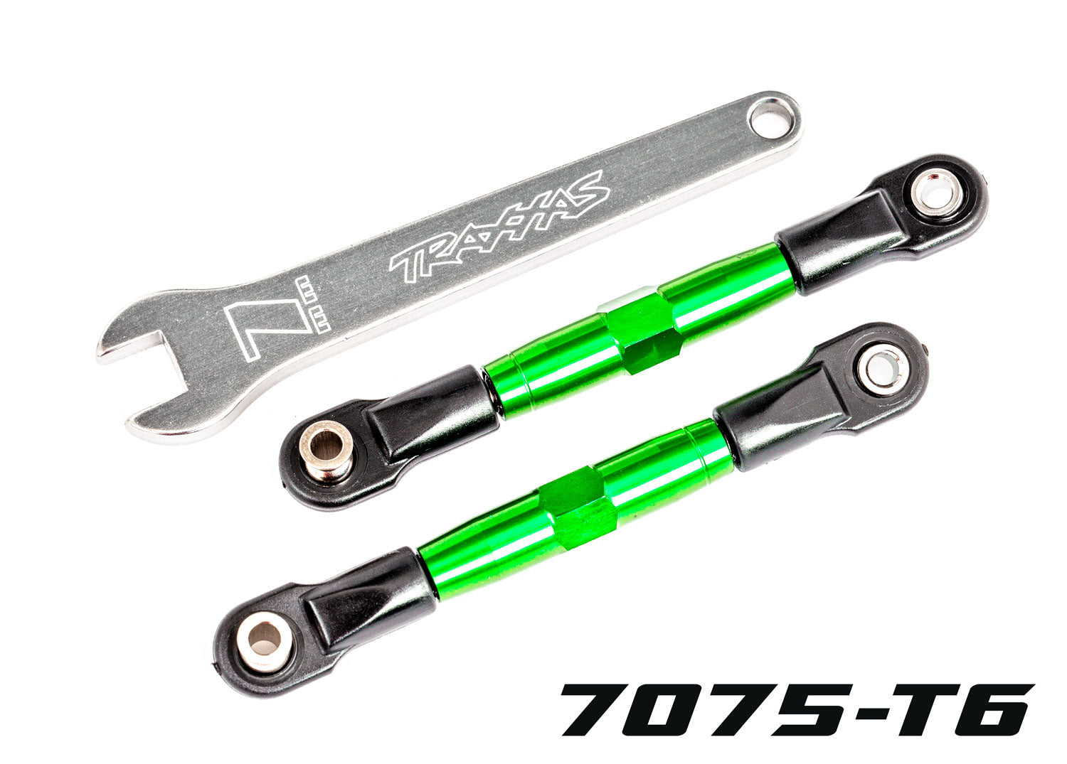 Traxxas Camber links, front (TUBES green-anodized, 7075-T6 aluminum