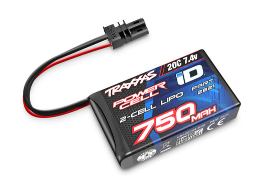 Traxxas 2S "Power Cell" 20C Lipo Battery w/iD Connector (7.4V/750mAh)