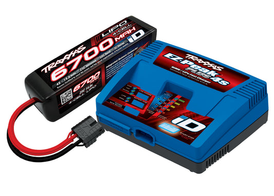 Traxxas EZ-Peak Plus 4S "Completer Pack" Multi-Chemistry Battery Charger w/One Power Cell 4S Batteries (6700mAh)