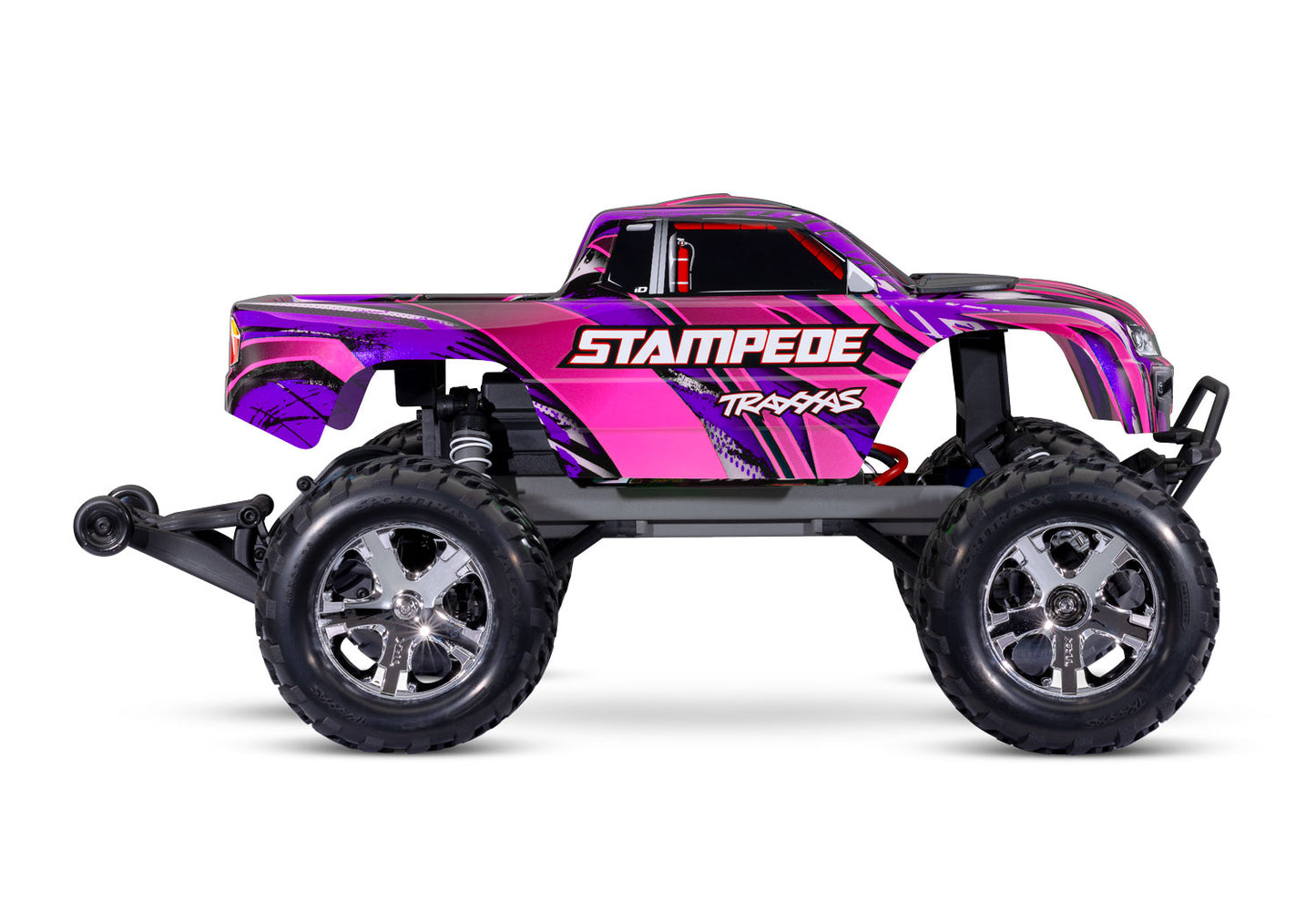 Traxxas Stampede HD 1/10 RTR 2WD Electric Monster Truck (Pink) w/XL-5 ESC, TQ 2.4GHz Radio, Battery & USB-C Charger