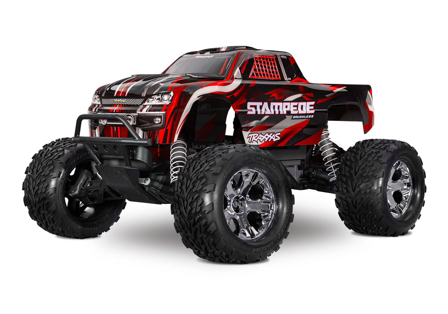 Traxxas Stampede BL-2s HD RTR 1/10 2WD Brushless Monster Truck (Red) w/BL-2s ESC & TQ 2.4GHz Radio