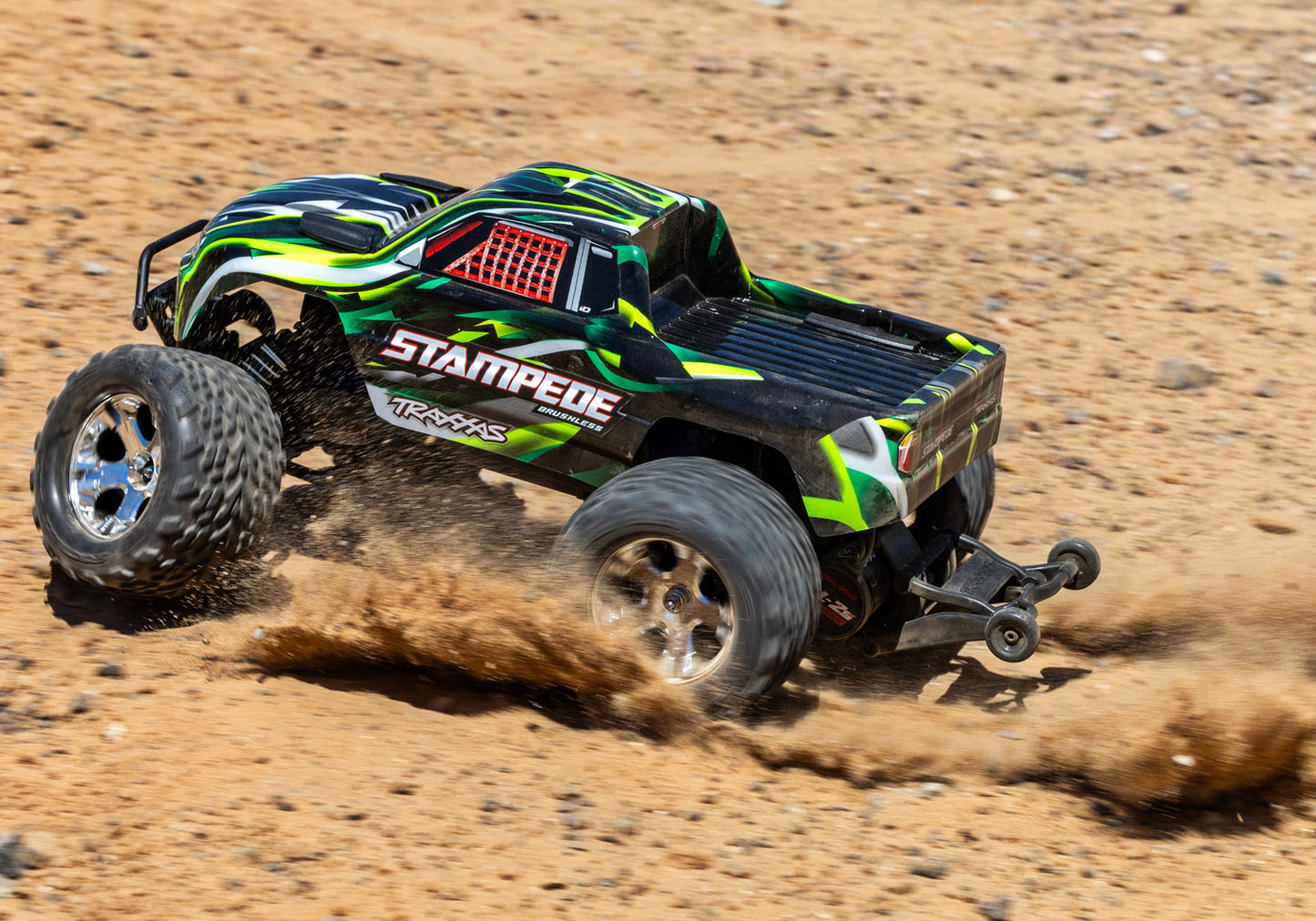 Traxxas Stampede BL-2s HD RTR 1/10 2WD Brushless Monster Truck (Green) w/BL-2s ESC & TQ 2.4GHz Radio