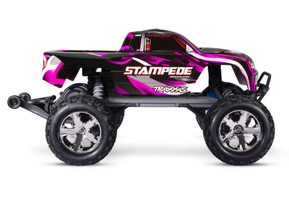 Traxxas Stampede BL-2s HD RTR 1/10 2WD Brushless Monster Truck (Pink) w/BL-2s ESC & TQ 2.4GHz Radio