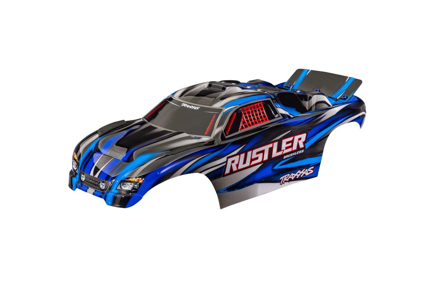 Traxxas Rustler 4X4 VXL Pre-Painted Body w/Clipless Mounting (BLUE)