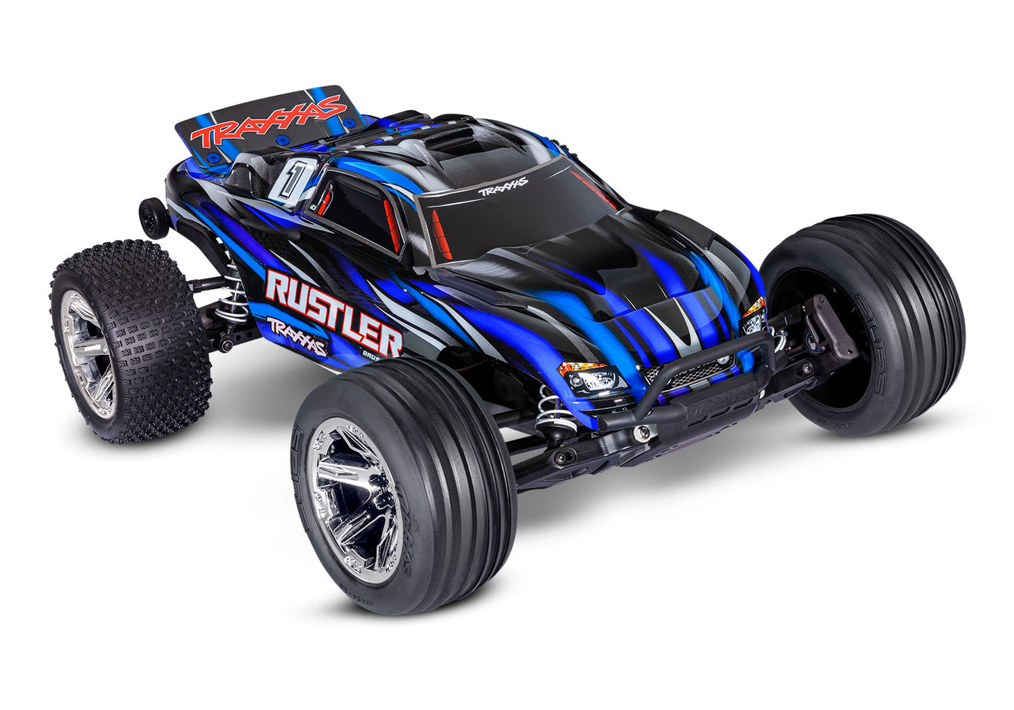 Traxxas Rustler BL-2s HD 1/10 RTR 2WD Brushless Stadium Truck (Blue) w/BL-2s ESC & TQ 2.4GHz Radio