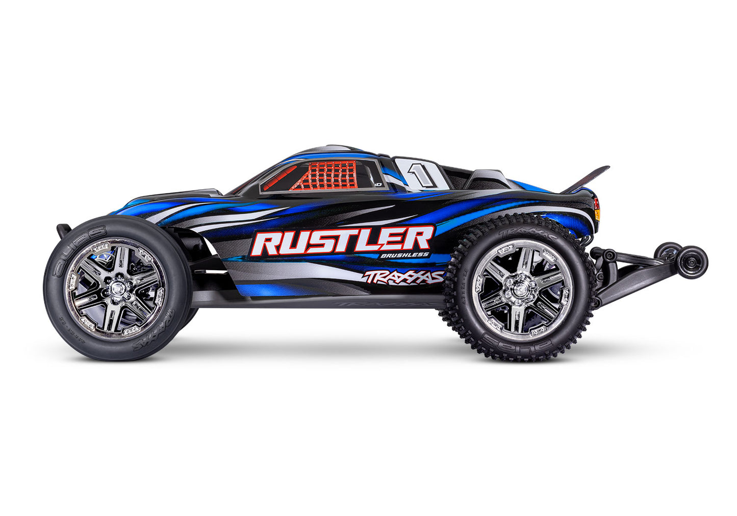 Traxxas Rustler BL-2s HD 1/10 RTR 2WD Brushless Stadium Truck (Blue) w/BL-2s ESC & TQ 2.4GHz Radio