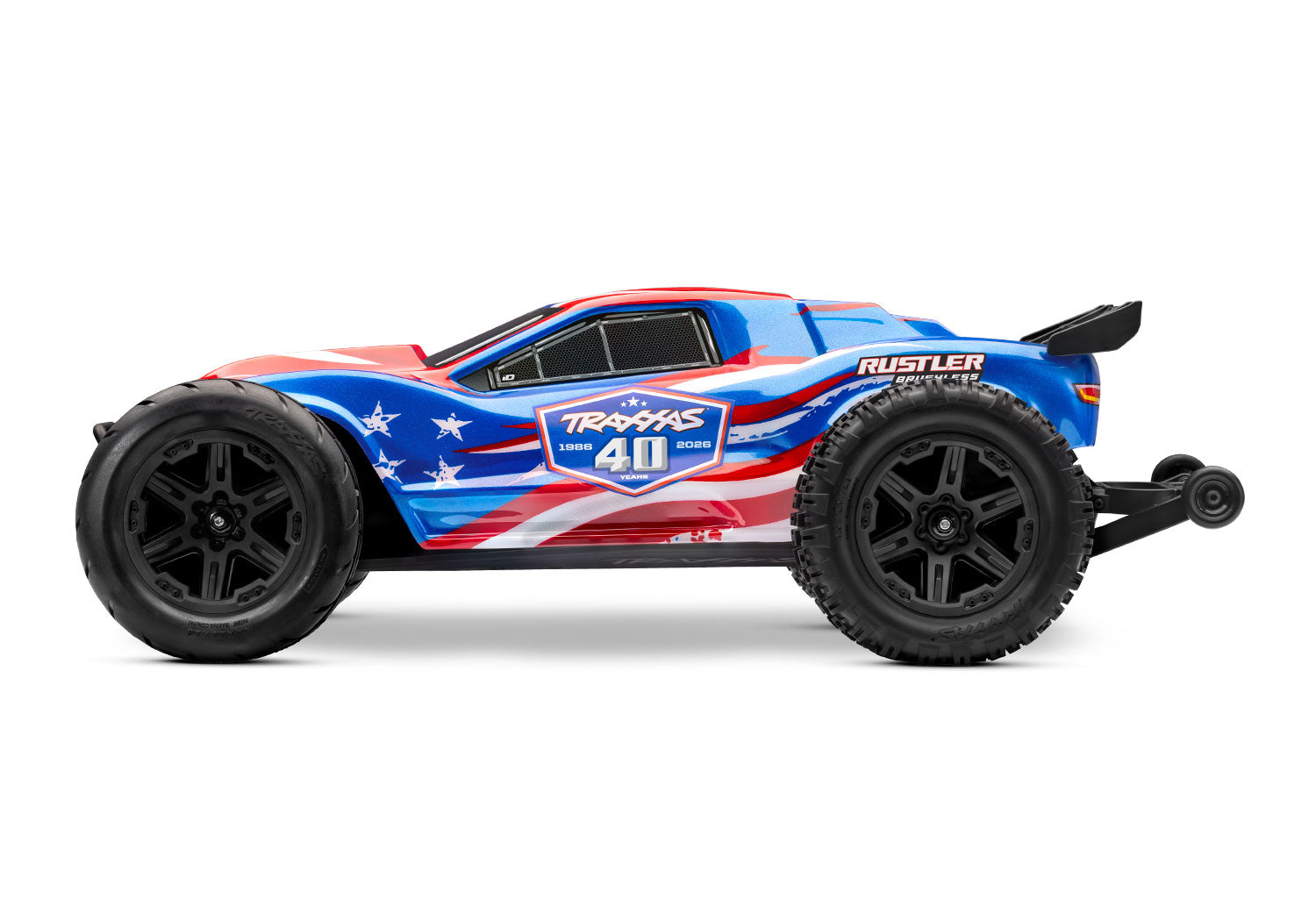 Traxxas Rustler VX3 1/10 RTR 2WD Brushless stadium truck (40TH) w/VX3 ESC, TQi™ Sport 2.4GHz Radio & TSM (Copy)