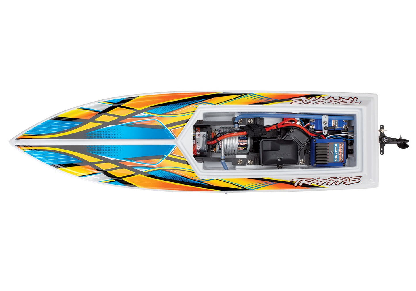 Traxxas Blast 24" High Performance RTR Race Boat (Orange) w/TQ 2.4GHz Radio, Battery & DC Charger