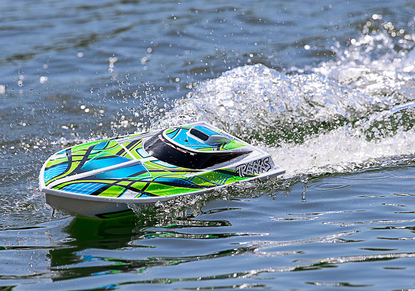 Traxxas Blast 24" High Performance RTR Race Boat (Green) w/TQ 2.4GHz Radio, Battery & DC Charger