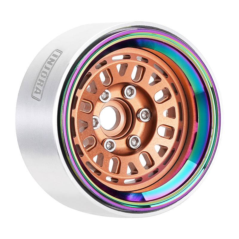 INJORA 1.9" Aluminum Beadlock Wheels -10mm Offset For 1/10 RC Crawler (4) (W1960)