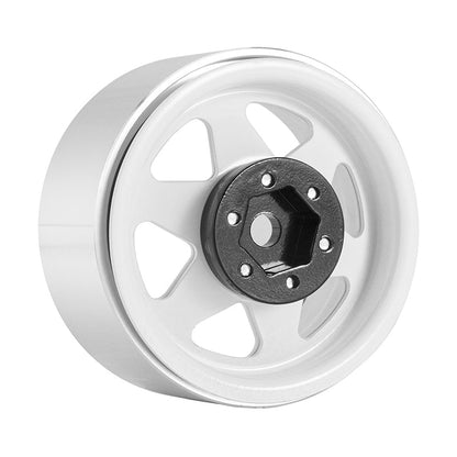 INJORA 1.9" Offset -8.9mm Deep Dish Stamped Beadlock Wheel Rims For 1/10 RC Crawlers (4) (W1948)