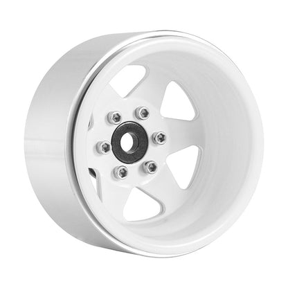 INJORA 1.9" Offset -8.9mm Deep Dish Stamped Beadlock Wheel Rims For 1/10 RC Crawlers (4) (W1948)