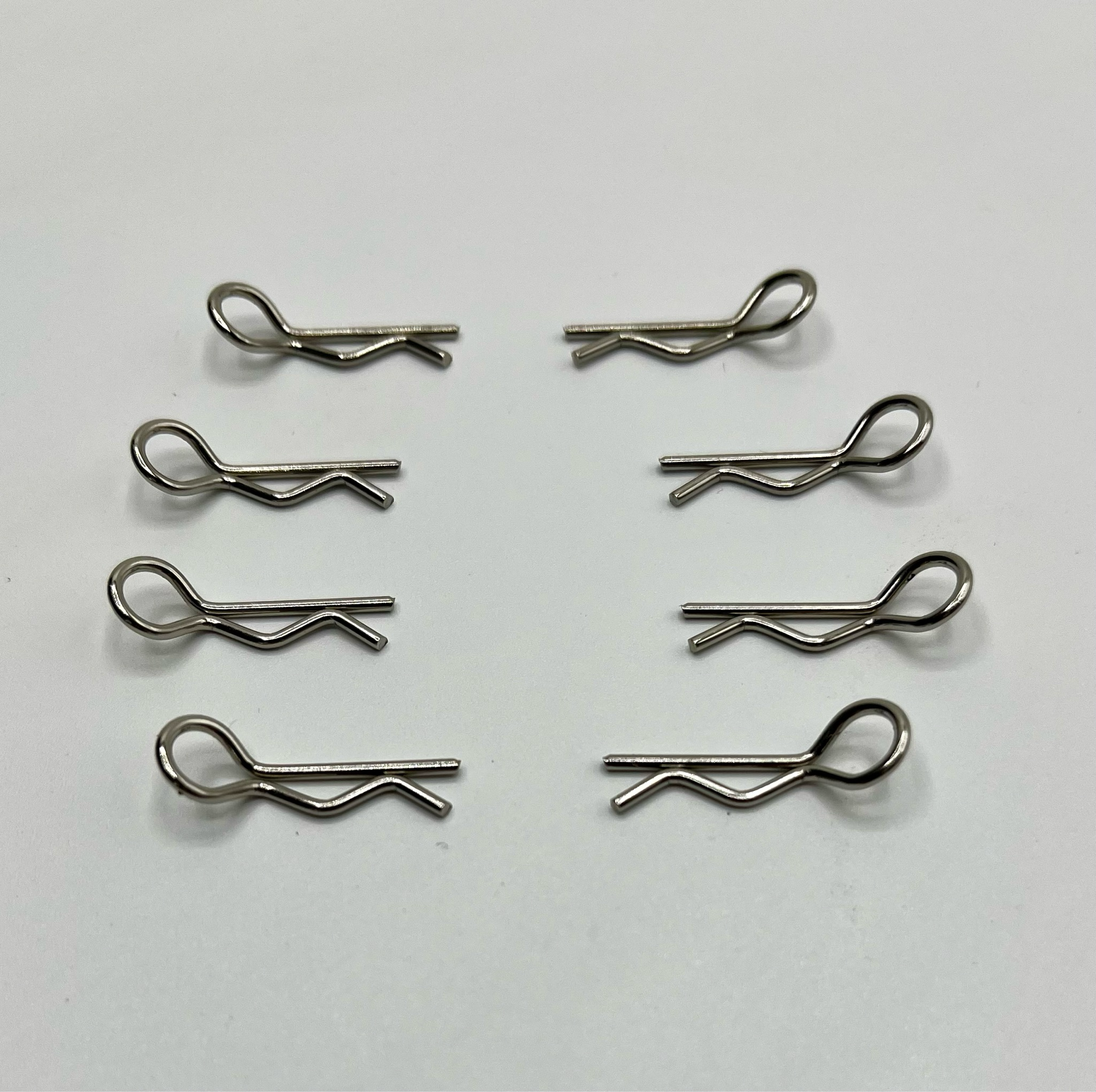 Gravity 10th scale opposable body clips,  (four left, four right, eight in total)