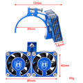 MEUS Racing RC Motor High-Speed Cooling Fan for 1717 4985 Motor and ARRMA Infraction Felony, Limitless, Axial Motor ( Blue)