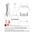 INJORA Tow Truck Crane Kit & INJS2065-360 Winch Servo For 1/18 TRX4M (Silver)