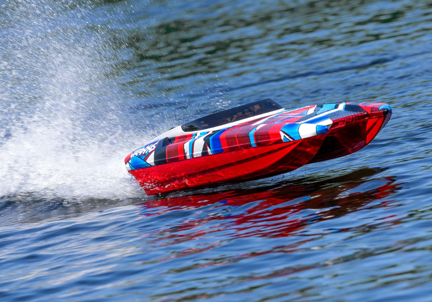 Traxxas DCB M41 Widebody 40" Catamaran High Performance 6S Race Boat (Red) w/TQi 2.4Ghz Radio & TSM