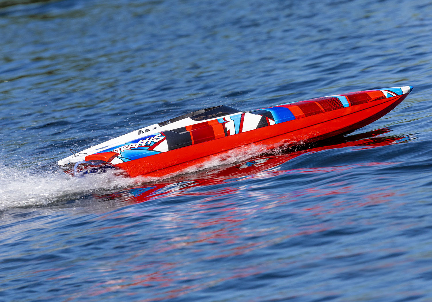 Traxxas DCB M41 Widebody 40" Catamaran High Performance 6S Race Boat (Red) w/TQi 2.4Ghz Radio & TSM