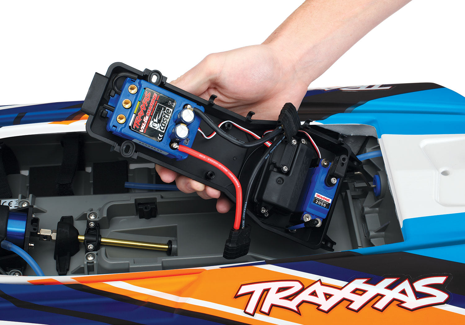 Traxxas DCB M41 Widebody 40" Catamaran High Performance 6S Race Boat (Red) w/TQi 2.4Ghz Radio & TSM