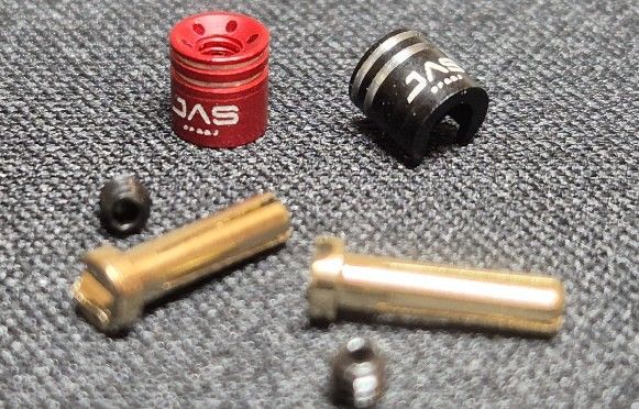 DAS SPEED 24K Low Profile 2mm Lipo Plugs & +/- tabs (1 pair)