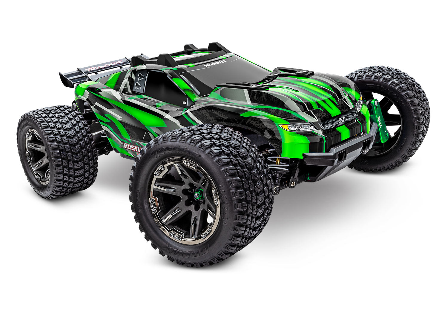 Traxxas Rustler 4x4 Ultimate 1/10 RTR Brushless Stadium Truck (Green) w/TQi 2.4GHz Radio & Link Module