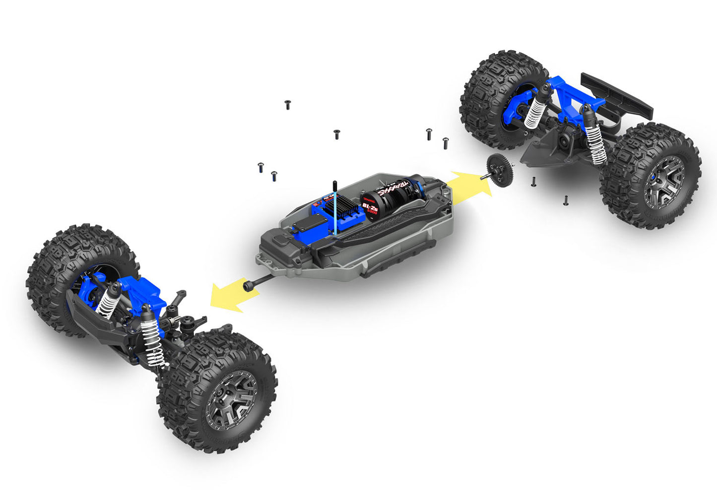 Traxxas Stampede 4X4 BL-2s Brushless 1/10 RTR Monster Truck (Blue) w/BL-2S ESC, TQ 2.4GHz Radio