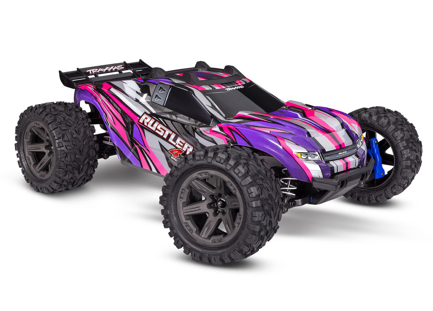 Traxxas Rustler 1/10 4X4 Brushless RTR Stadium Truck (Pink) w/BL-2S ESC, TQ 2.4GHz Radio