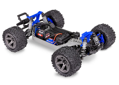 Traxxas Rustler 1/10 4X4 Brushless RTR Stadium Truck (Blue) w/BL-2S ESC, TQ 2.4GHz Radio