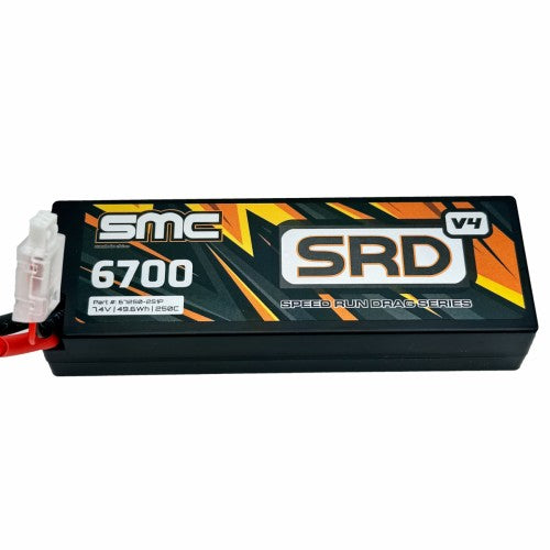 SMC Racing SRD-V4 7.4V-6700mAh-250C Hardcase pack (QS8)