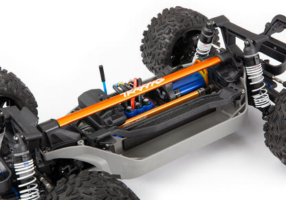 Traxxas Rustler/Slash 4x4 LCG Chassis Brace Kit (Orange)