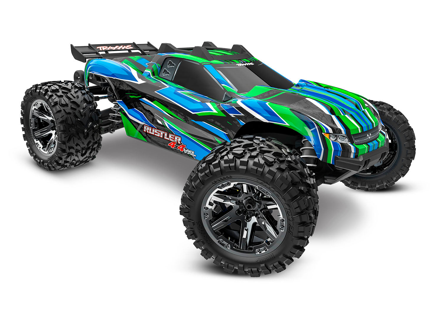 Traxxas Rustler 4x4 VXL Brushless RTR 1/10 4WD Stadium Truck (Green) w/TQi 2.4GHz Radio & TSM