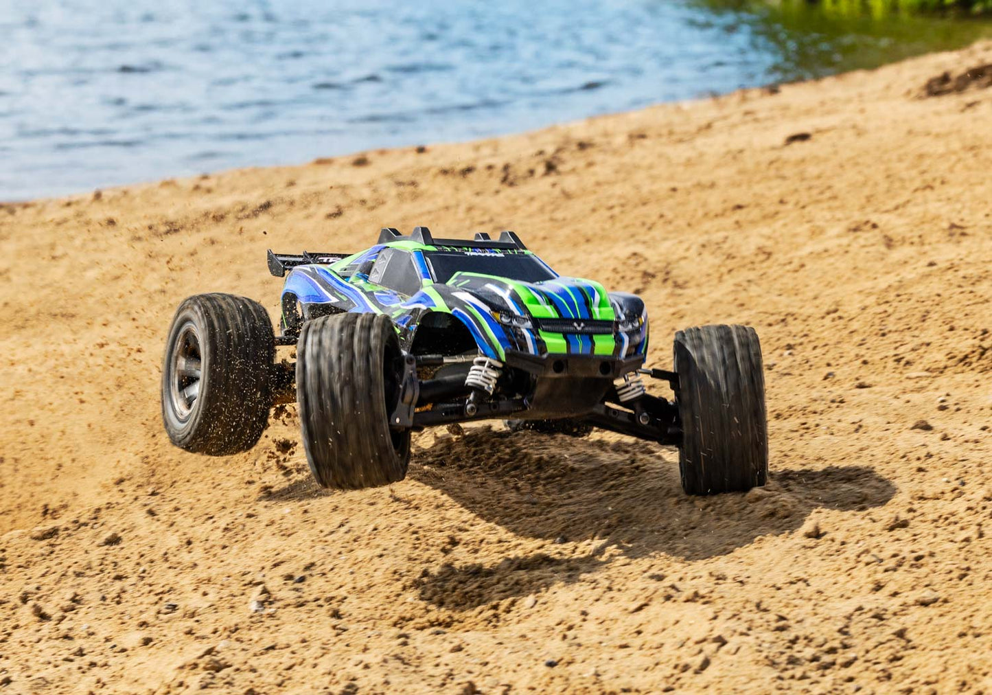 Traxxas Rustler 4x4 VXL Brushless RTR 1/10 4WD Stadium Truck (Green) w/TQi 2.4GHz Radio & TSM