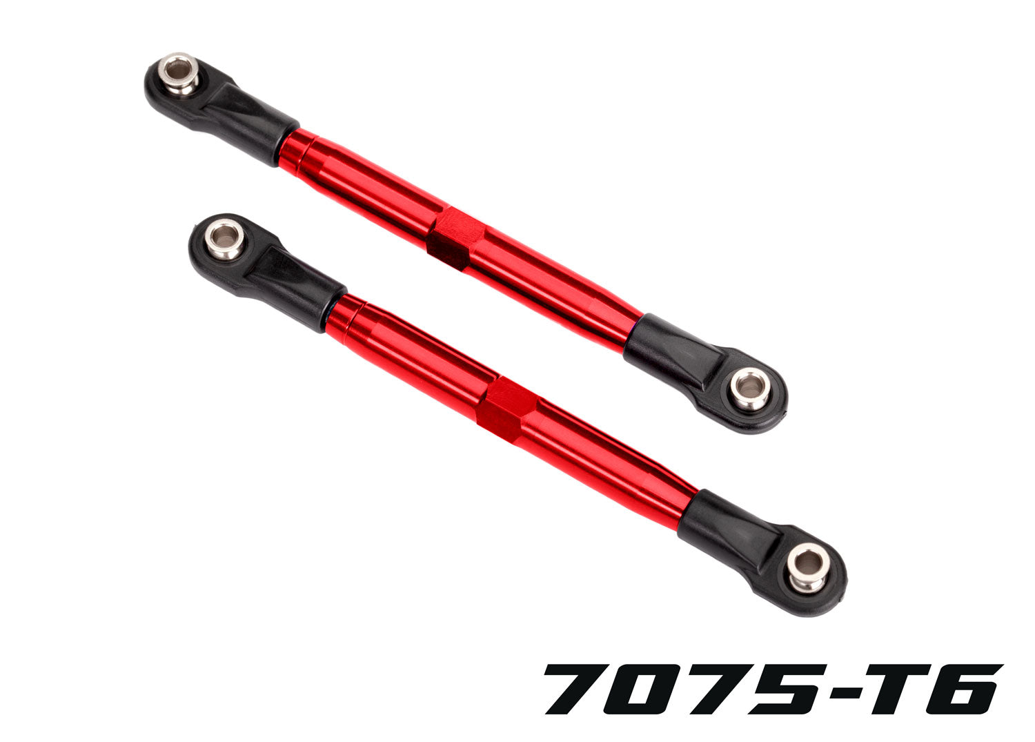 Traxxas Rustler 4X4 87mm Aluminum Toe Link (Red) (2)