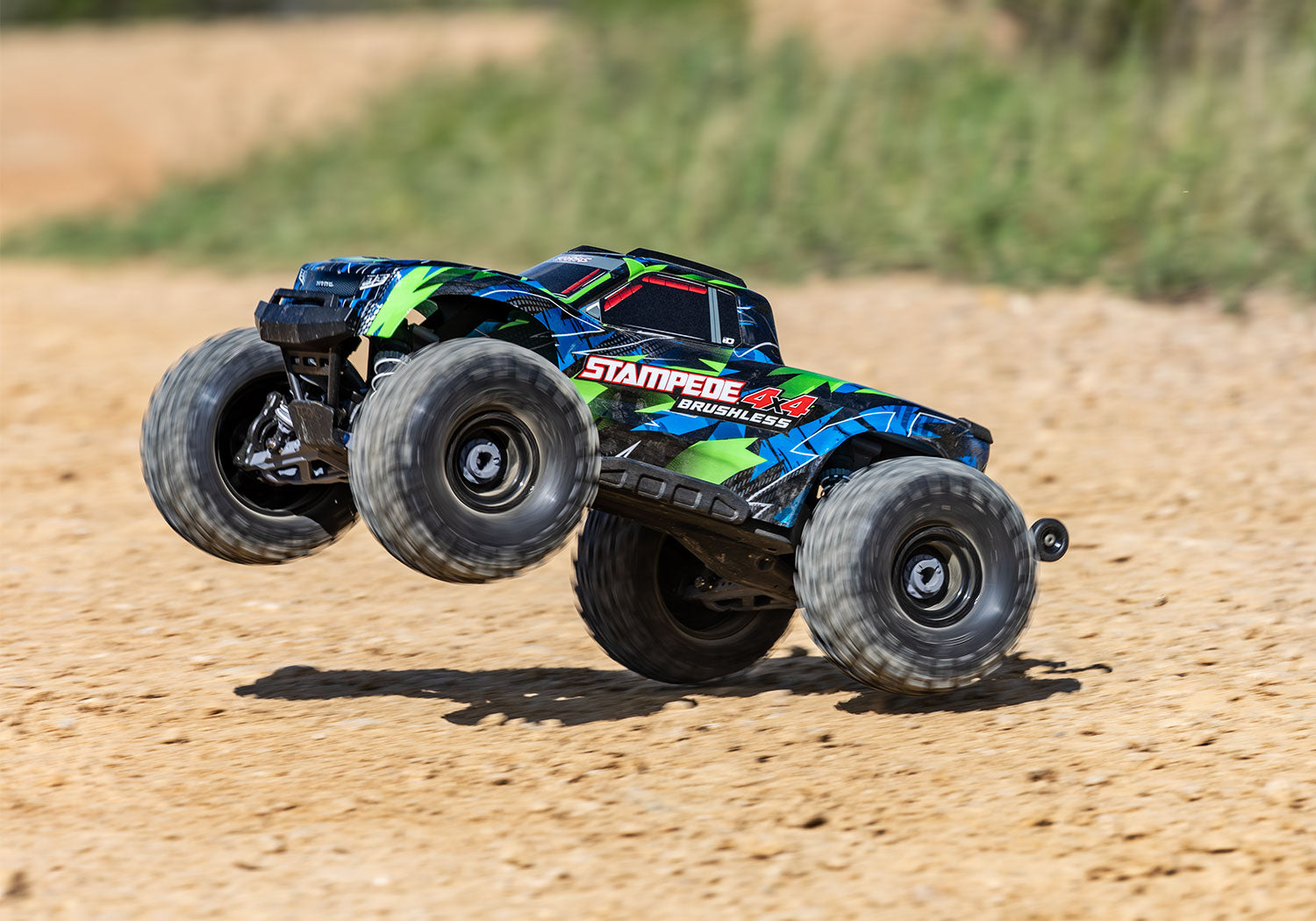 Traxxas Stampede® 4x4 VX3 1/10 RTR 4WD Brushless Monster Truck (Green) w/VX3 ESC, TQi™ Sport 2.4GHz Radio & TSM®