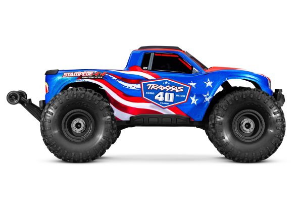 Traxxas Stampede® 4x4 VX3 1/10 RTR 4WD Brushless Monster Truck (40TH) w/VX3 ESC, TQi™ Sport 2.4GHz Radio & TSM®