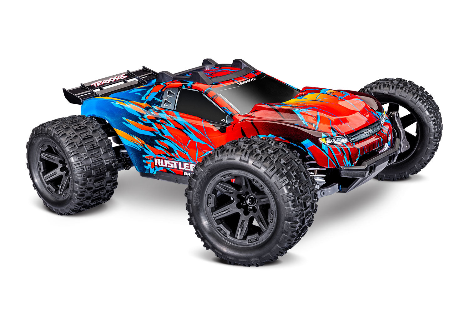 Traxxas Rustler® 4x4 VX3 1/10 RTR 4WD Brushless Stadium Truck (RED)