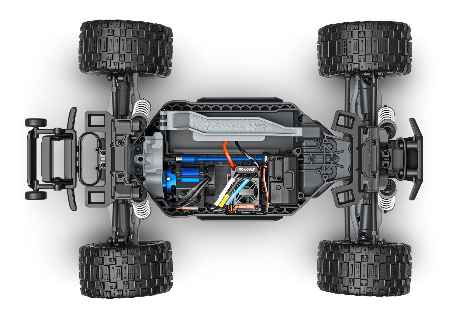 Traxxas Rustler® 4x4 VX3 1/10 RTR 4WD Brushless Stadium Truck (RED)