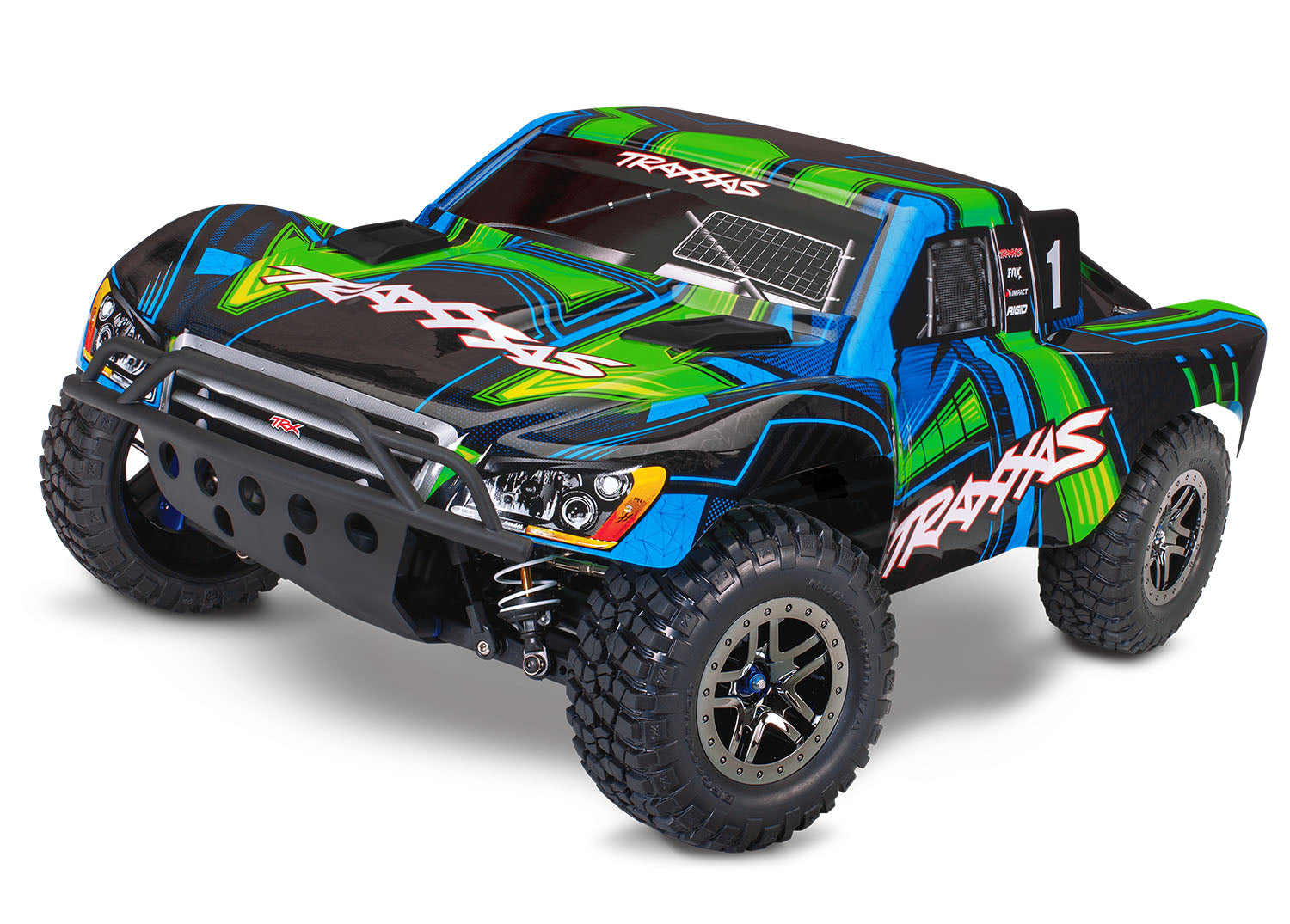 Traxxas Slash 4X4 Clipless "Ultimate" RTR 4WD Short Course Truck (Green) w/TSM & TQi 2.4GHz Radio