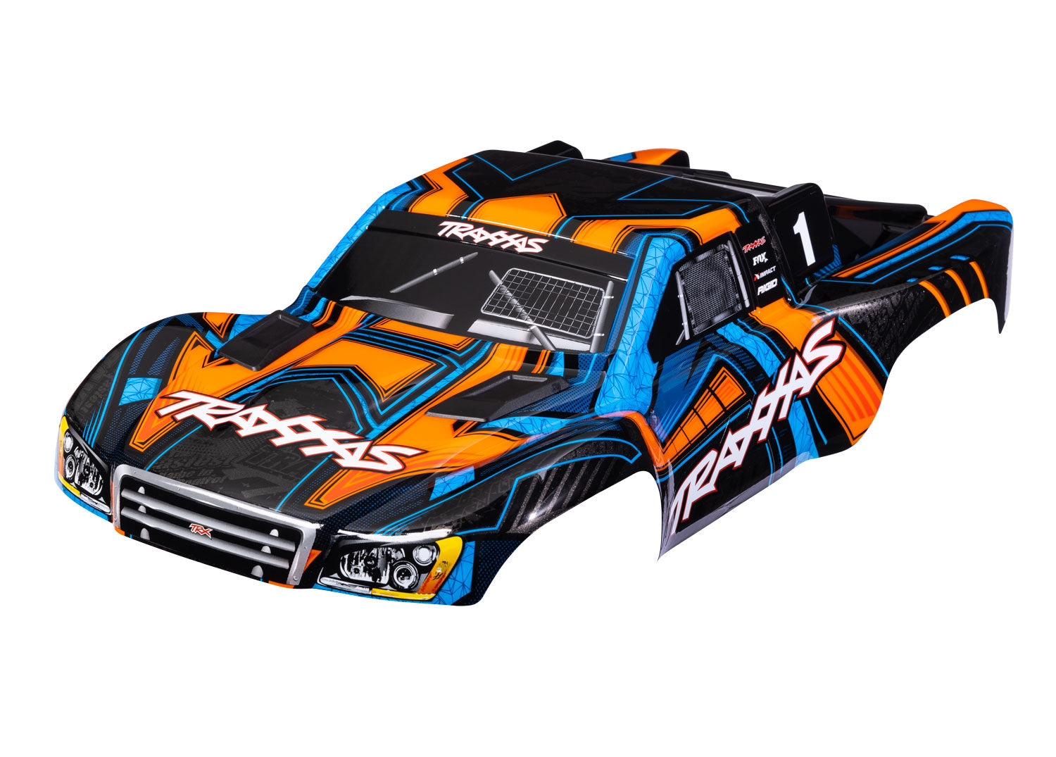 Traxxas Slash 4x4 Pre-Painted CLIPLESS Body (Orange)