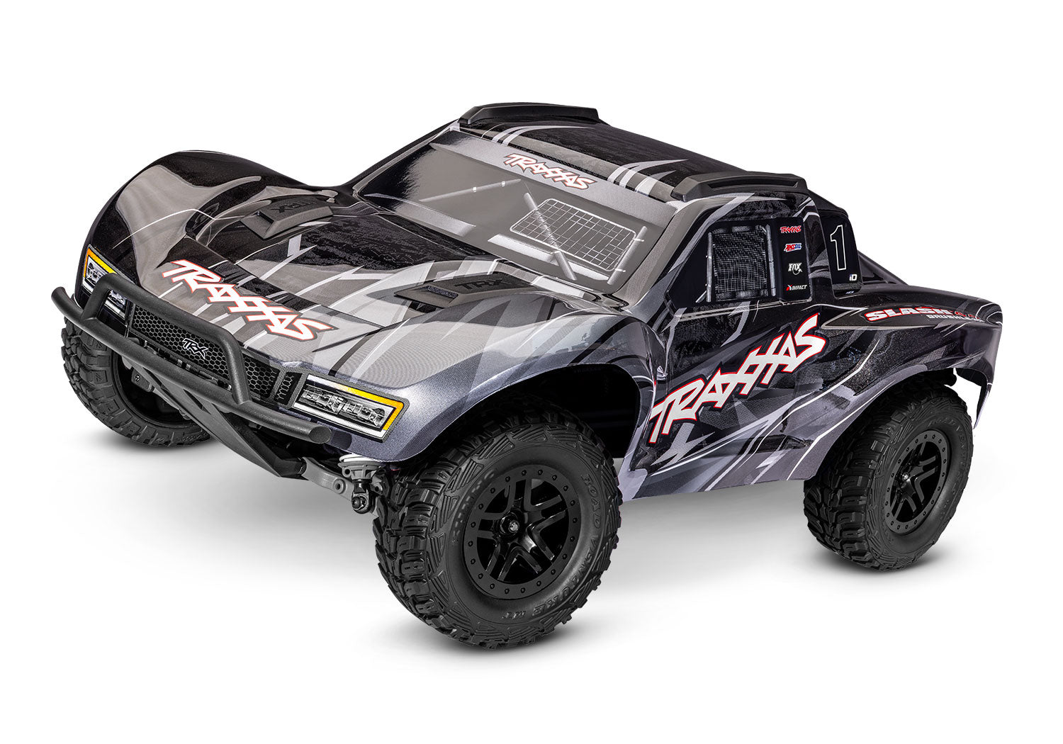 Traxxas Slash VX3 1/10 RTR 4X4 Brushless Short Course Truck (Black) w/VX3 ESC, TQi™ Sport 2.4GHz Radio & TSM