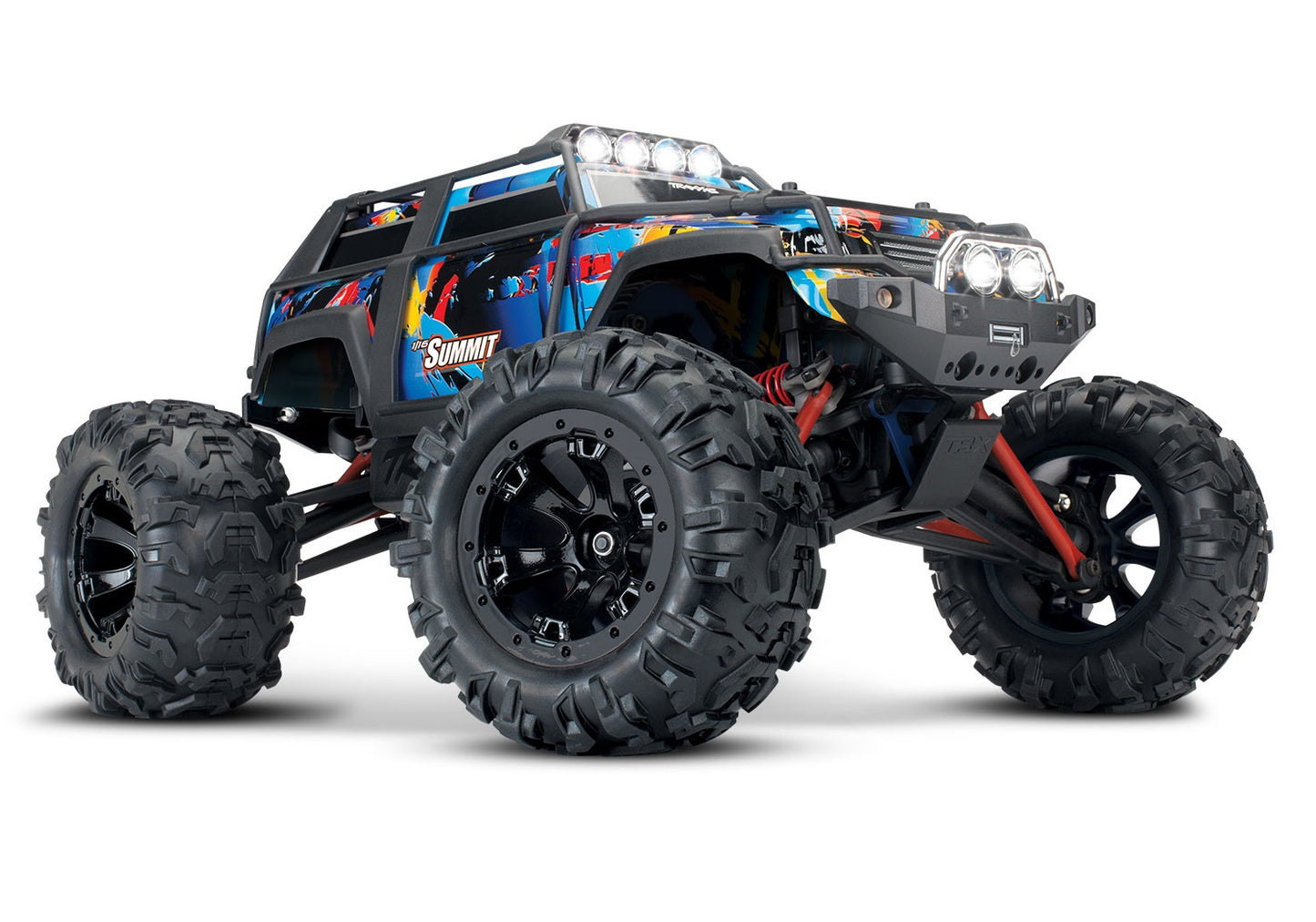 Traxxas Summit 1/16 4WD RTR Monster Truck (Rock n Roll) w/TQ 2.4GHz, Battery, Charger & LEDs