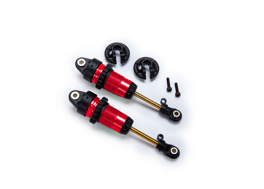 Traxxas Complete GTR Long Shocks w/Ti-Nitride Shafts (Red) (2)