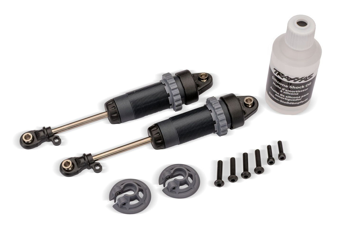 Traxxas 1/10 Steel-Gray XX-Long GTR Shocks (2)