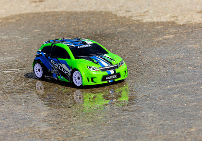 Traxxas 1/18 Latrax Rally RTR 4WD Electric Rally Car (Green/Blue) w/2.4GHz Radio, Battery & AC Charger