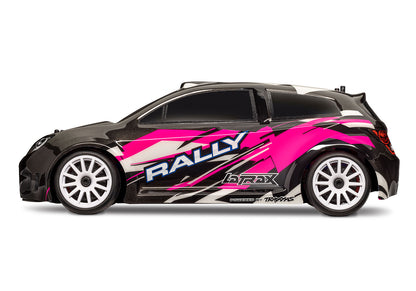 Traxxas 1/18 Latrax Rally RTR 4WD Electric Rally Car (Black/Pink) w/2.4GHz Radio, Battery & AC Charger